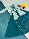 PC 419 Chinon Real Handwork Lehenga With Crop Top And Dupatta Wholesale Suppliers In Mumbai